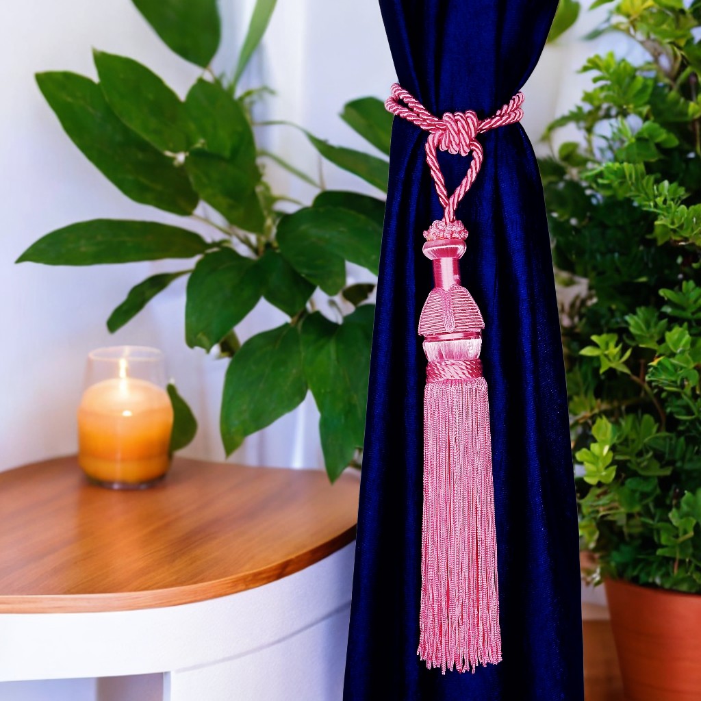 Designer Curtain Tieback Rope Tassel Window Curtain holder for Home & Office Decoration Set of 2 Pieces.